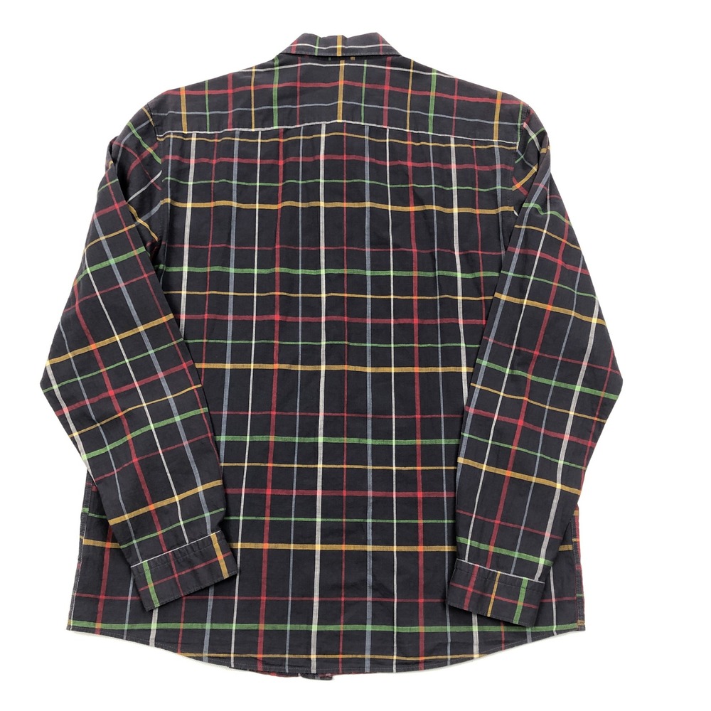 Johnnie-O Featherweight Mens Large Charcoal Plaid Button Down Shirt JMWL7400 - Picture 9 of 10